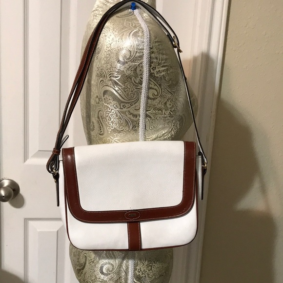 Bally pebble leather shoulder/crossbody bag with gold tone...